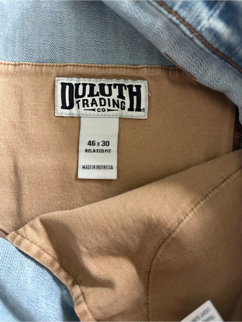 Duluth Ballroom Double Flex Relaxed Fit Jeans Light Wash Denim 46x30 NWT IN PKG